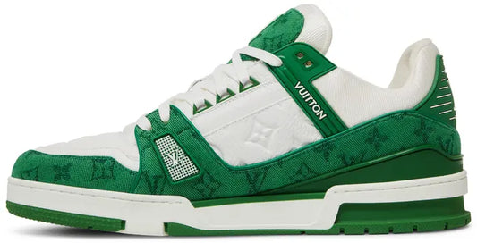 Louis Vuitton Trainer 'Green Monogram Denim