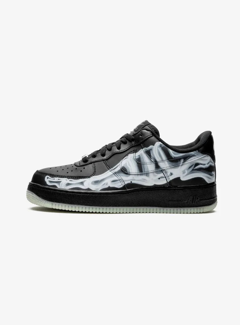 Nike Air Force 1 Low Noir Squelette Halloween (2019)
