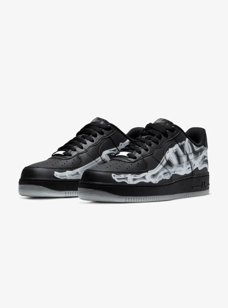 Nike Air Force 1 Low Noir Squelette Halloween (2019)