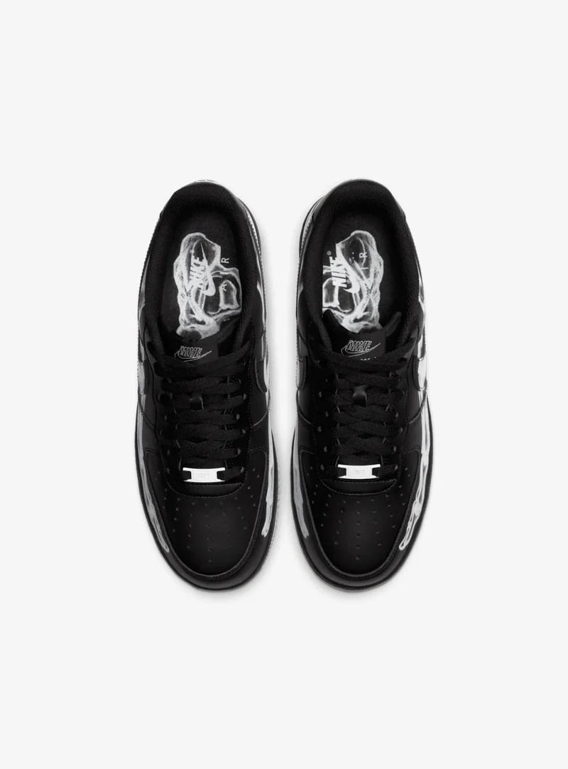 Nike Air Force 1 Low Noir Squelette Halloween (2019)